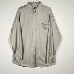 Blue‎ Generation Men's Size XL Tan Button Up Long Sleeve Front Pocket